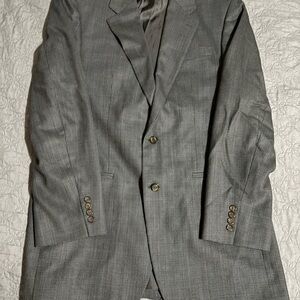 LAUREN RALPH LAUREN gray plaid single-breasted blazer 100% Wool
Size 42XL